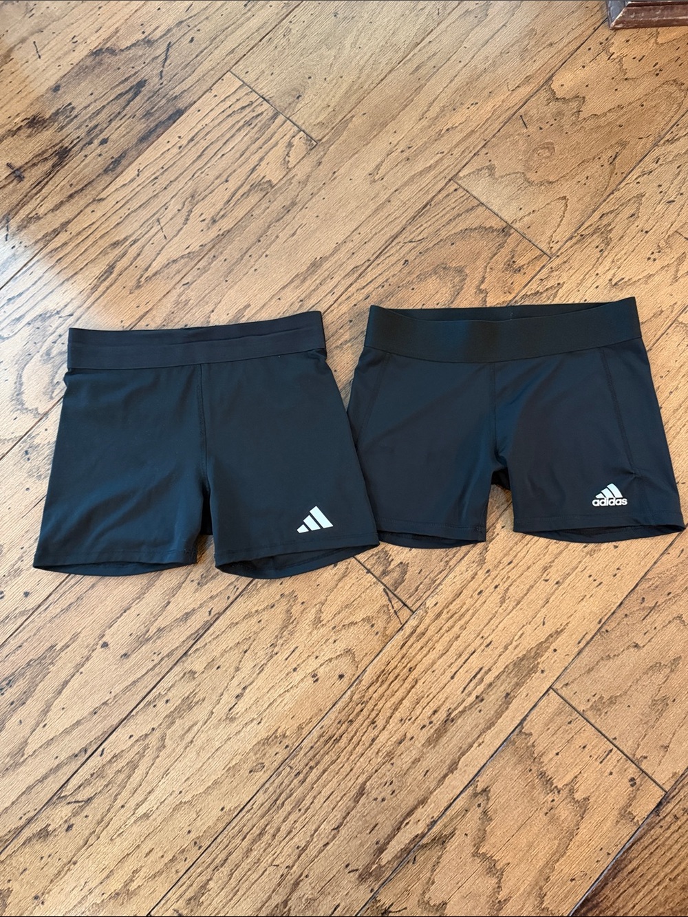 adidas Black Girls' Athletic Spandex with Logo